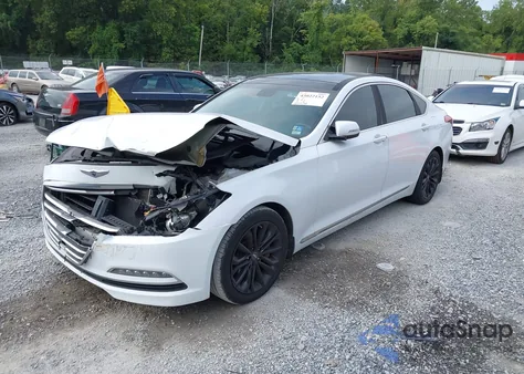 2016 Hyundai Genesis 3.8 z USA, uszkodzony, nr VIN KMHGN4JE6GU126749